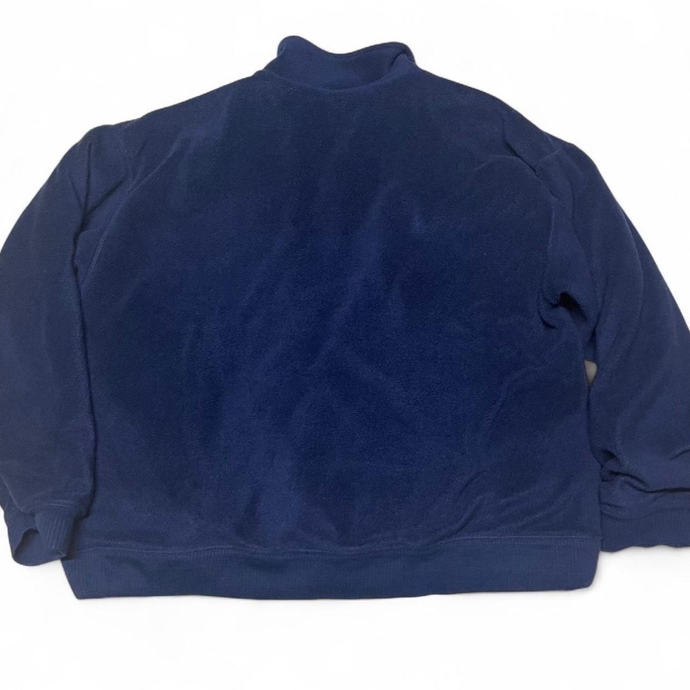 Vintage Banana Republic Quarter Zip Fleece Size XL Flannel Lined Sweater Blue - Picture 5 of 9